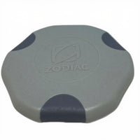 Grijze Zodiac Online Shop afsluitdop voor half verzonken ventielen op rubberboten met Zodiac logo