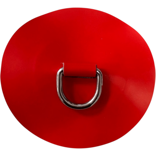 ZU25294 - D-ring 25mm rond, rood NEOPREEN Hypalon materiaal