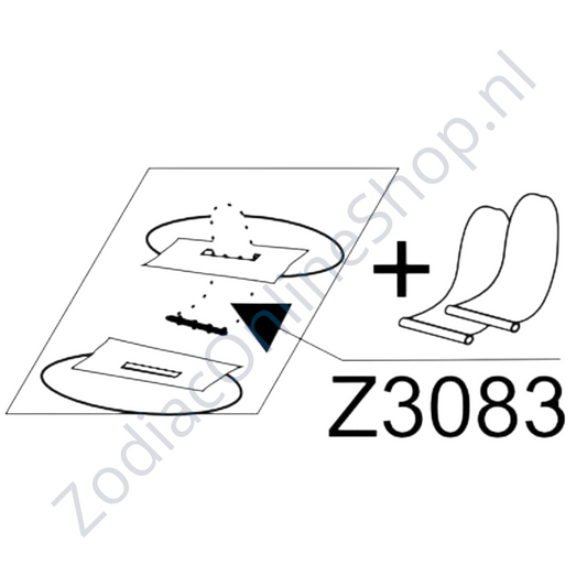 Z3083 - bevestiging zitplank oudere Cadet modellen