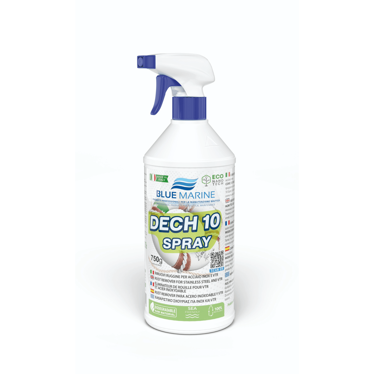 dech 10 spray roestvelk en vergeling verwijderaar - Blue Marine 