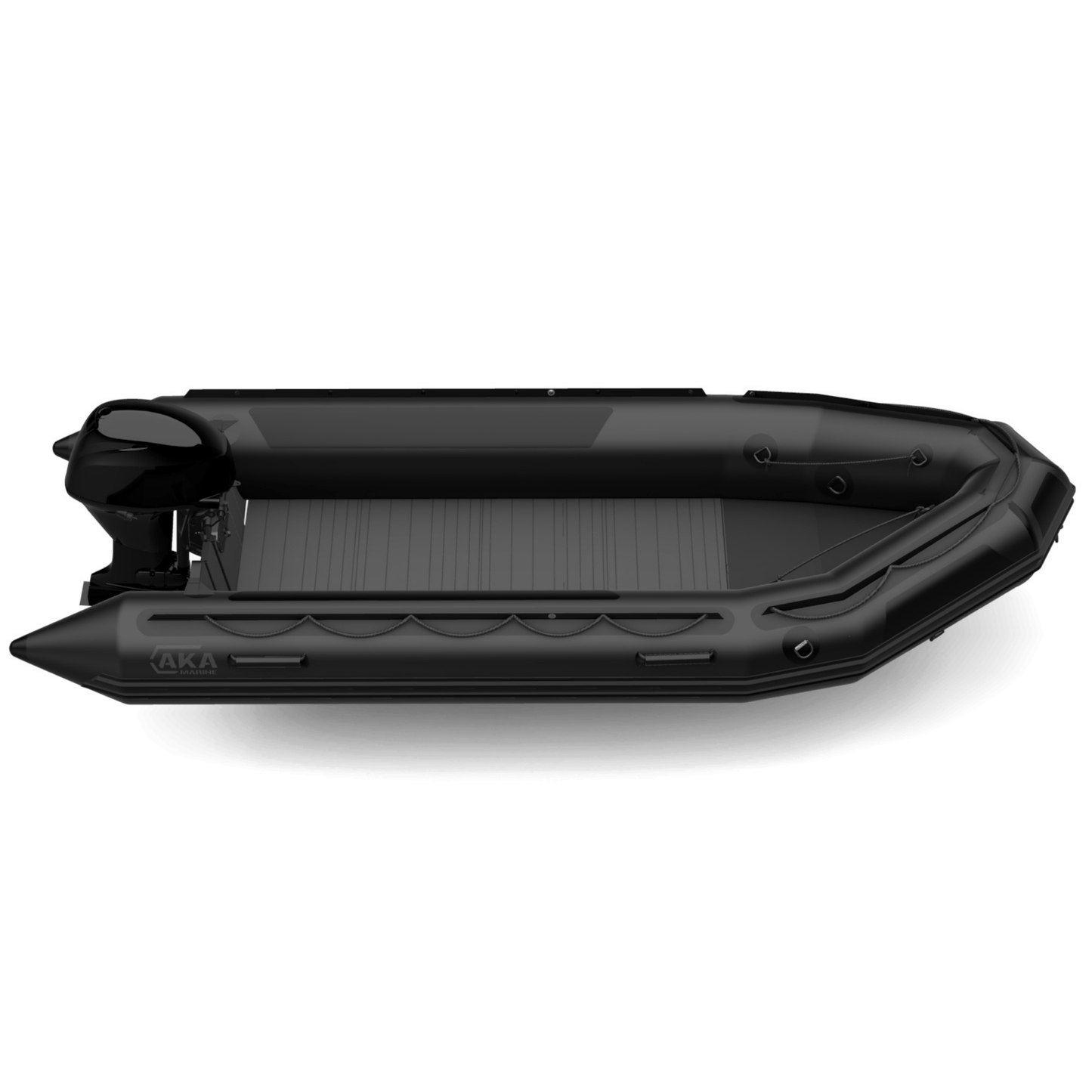 AKA Marine F43H-C 4,30 m Neopreen Hypalon zwart heavy-duty werkboot