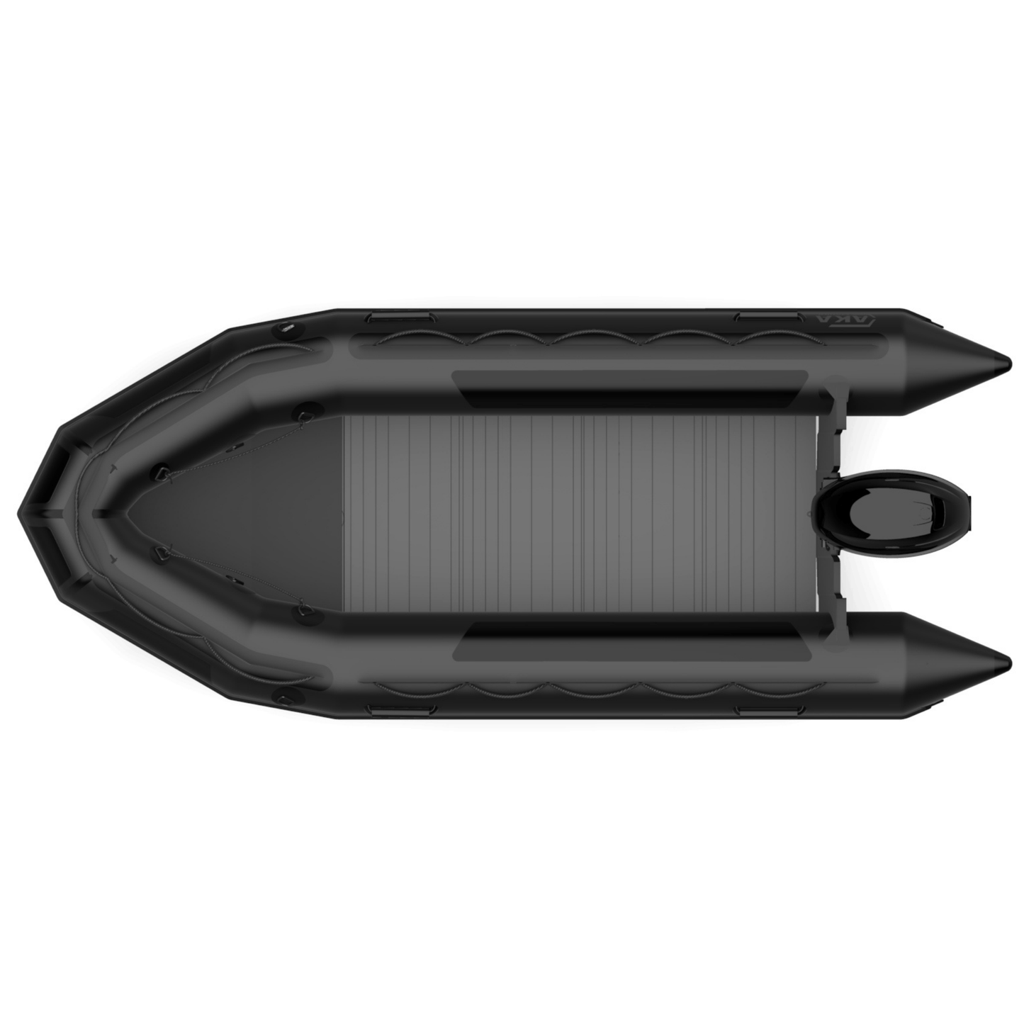 AKA Marine F43H-C 4,30 m Neopreen Hypalon zwart heavy-duty werkboot