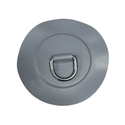 Z2710 D-ring 25mm medium grijs pvc ronde patch 