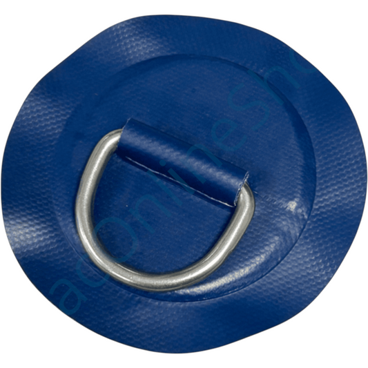 Z2314 - D-ring 53mm rond, blauw PVC materiaal