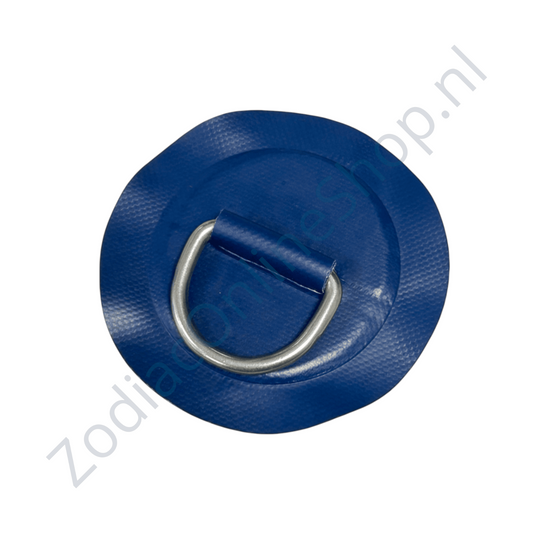 Z2314 - D-ring 53mm rond, blauw PVC materiaal