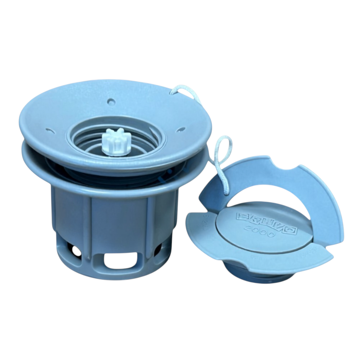 Zodiac Online Shop Bravo 2000-B082 grijs rubberbootventiel compleet met afsluitdop voor diverse rubberboten