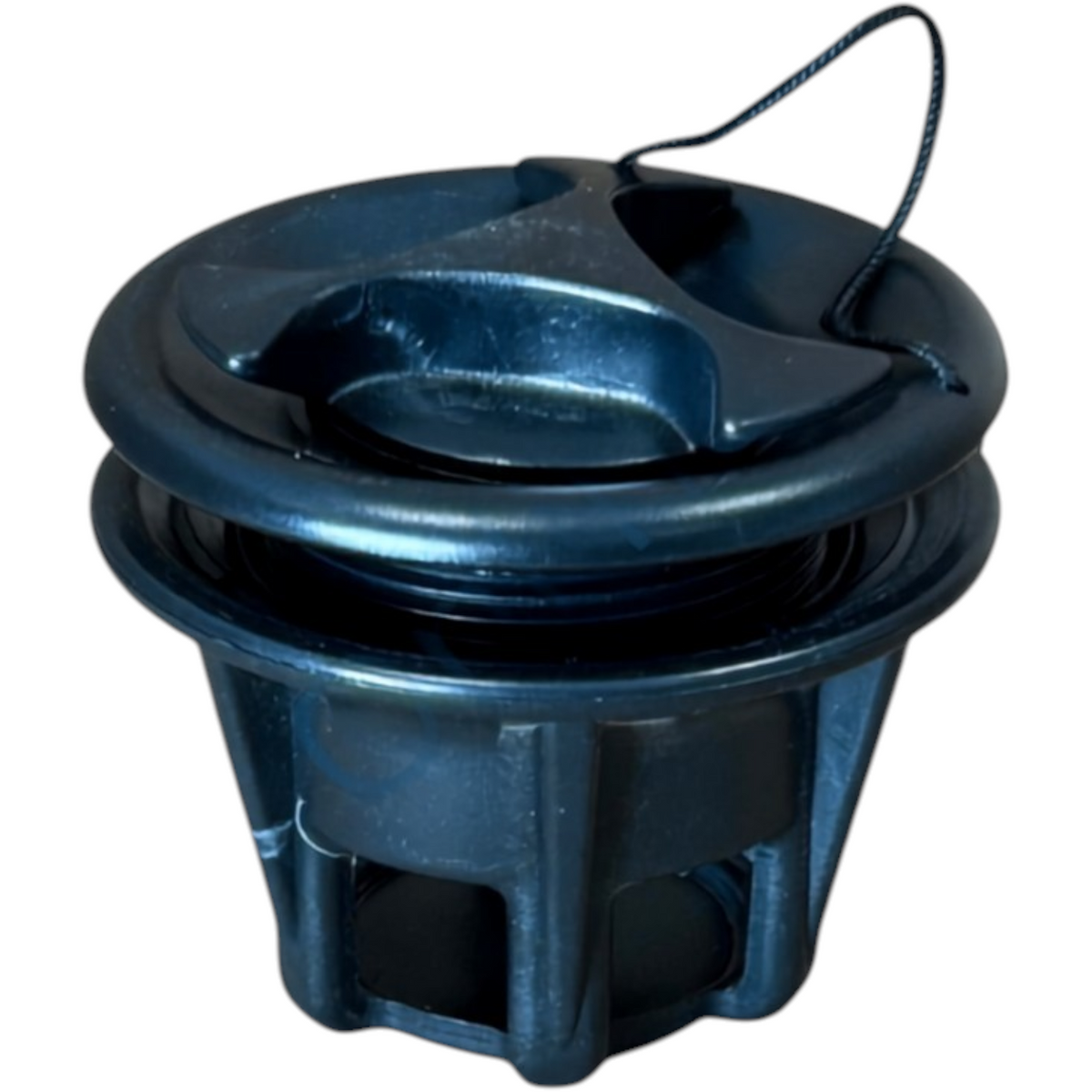 Zodiac Online Shop Bravo 2005 zwart rubberbootventiel met push-push mechanisme en ergonomische dop