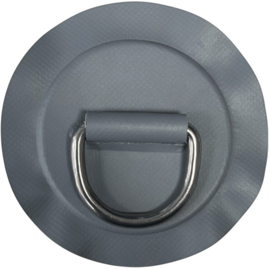 Z2302 - D-ring 53mm rond, medium grijs PVC material