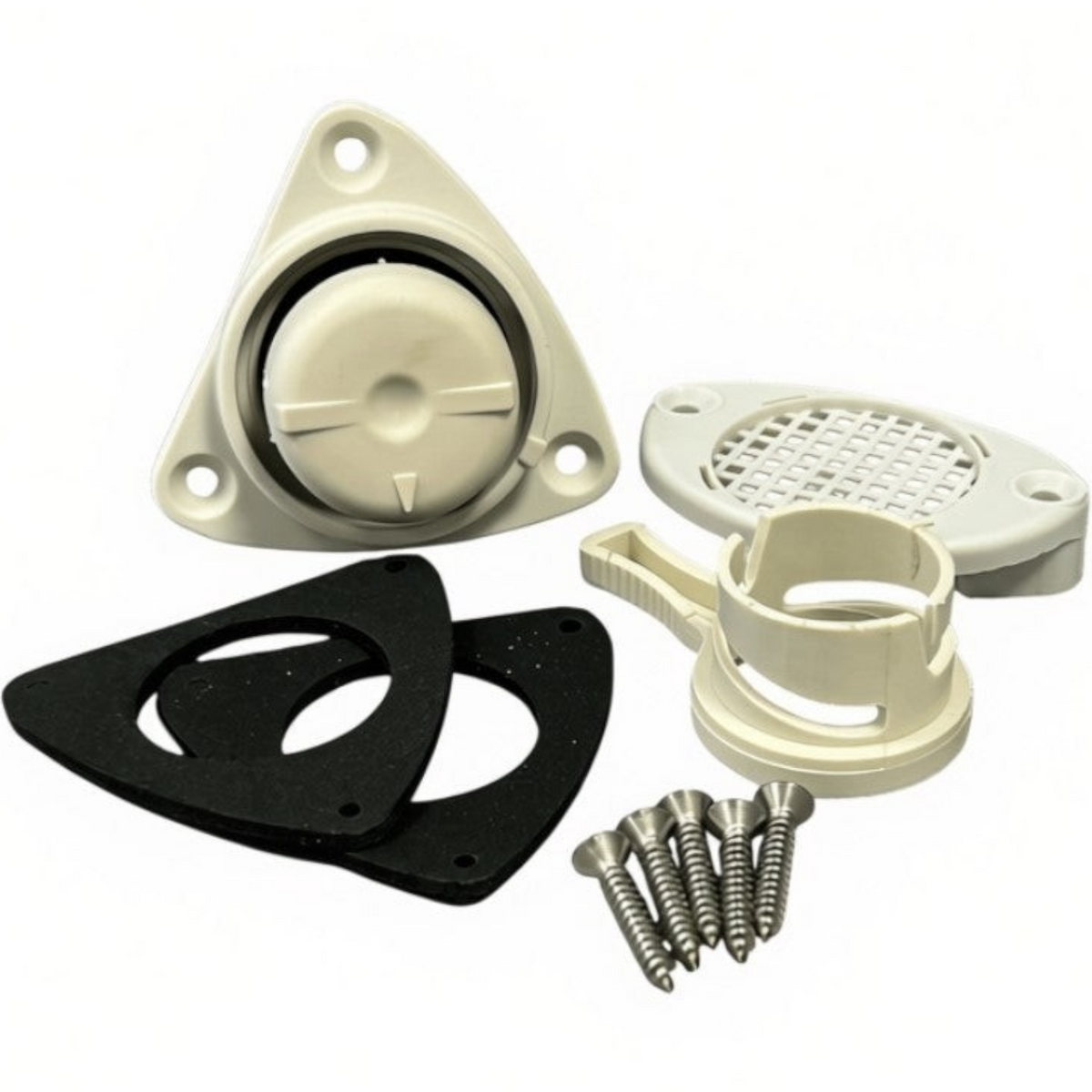 Zodiac Online Shop grijze zelflozer kit met schuifsysteem, inclusief pakkingen en schroeven voor rubberboten