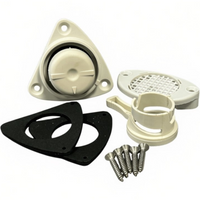 Zodiac Online Shop grijze zelflozer kit met schuifsysteem, inclusief pakkingen en schroeven voor rubberboten