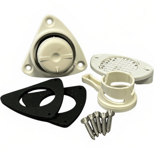 Zodiac Online Shop grijze zelflozer kit met schuifsysteem, inclusief pakkingen en schroeven voor rubberboten