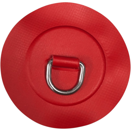 Z3245 - D-ring 25mm rond, rood PVC materiaal
