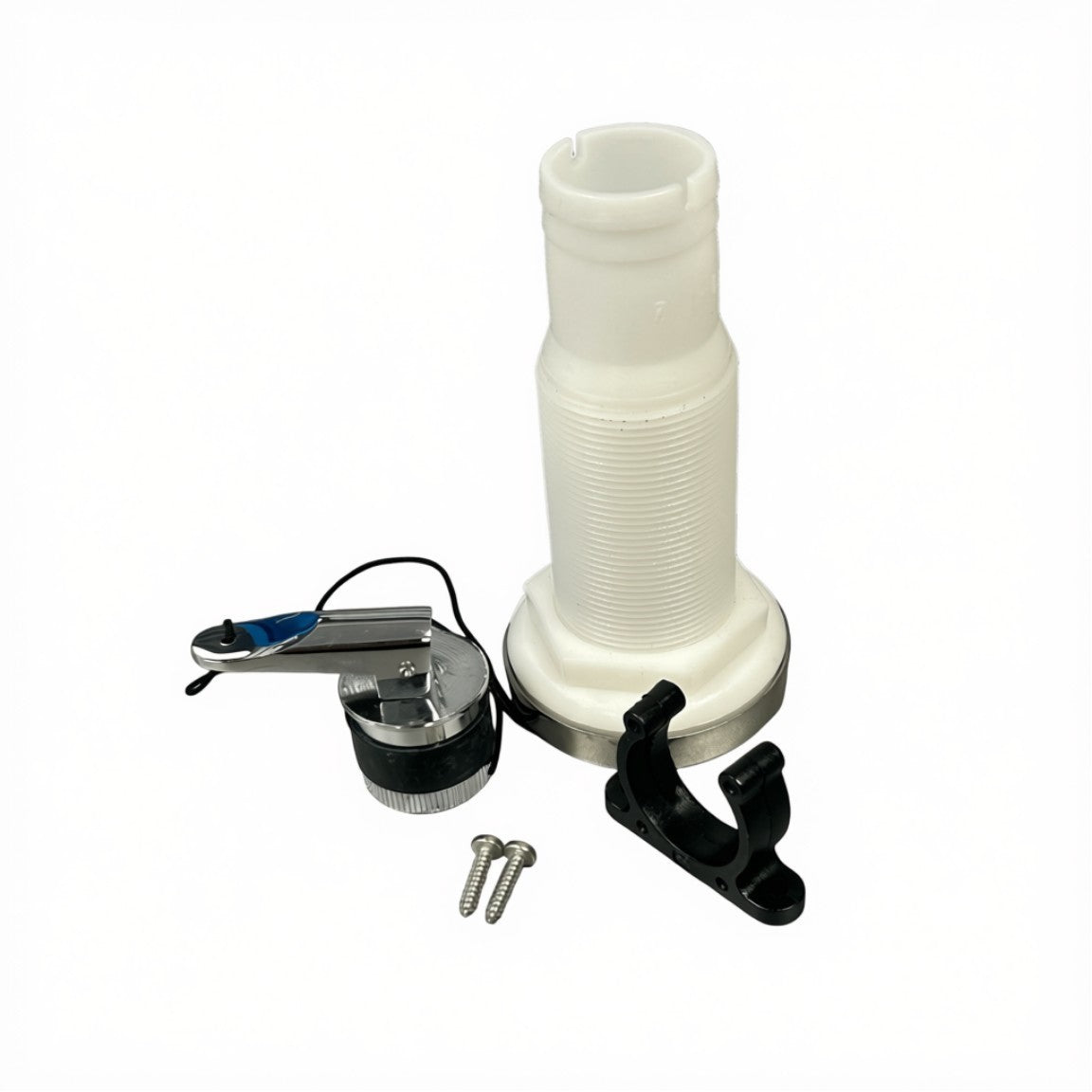 Zodiac Online Shop RVS zelflozerstop kit 34mm met kunststof doorvoer en houder voor Zodiac RIB boten