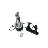 Zodiac Online Shop RVS zelflozerstop kit 34mm met zwarte kunststof houder en doorvoer voor Zodiac RIB boten