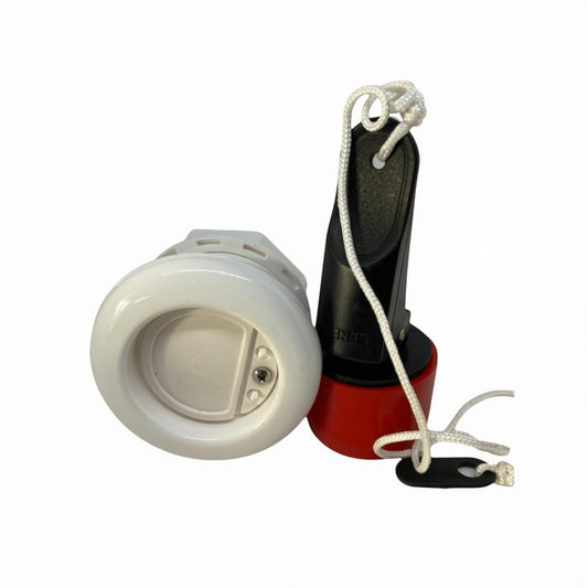 Zodiac Online Shop zelflozer kit voor Cadet RIB rubberboten vanaf 2012 met witte behuizing en rood-zwarte stop