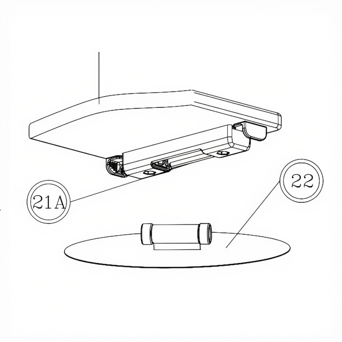 Zodiac Online Shop zitplank 85cm voor Zodiac Cadet rubberboot met Quickfit bevestigingssysteem