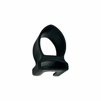 Zwarte Zodiac Online Shop peddelclip voor rubberboten, geschikt voor peddels met een diameter van 3,5 cm.