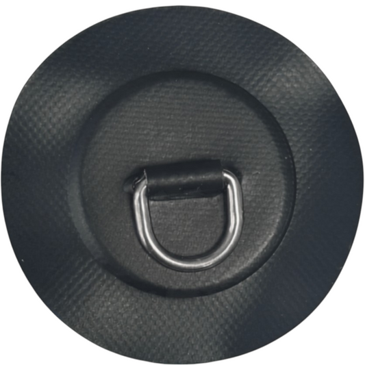 Z6167 - D-ring 25mm rond, zwart PVC materiaal