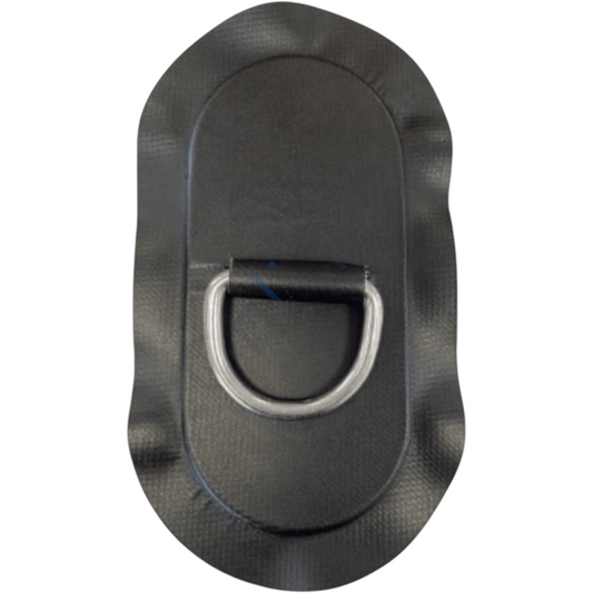 Z2999 - D-ring 53mm ovaal, zwart PVC materiaal