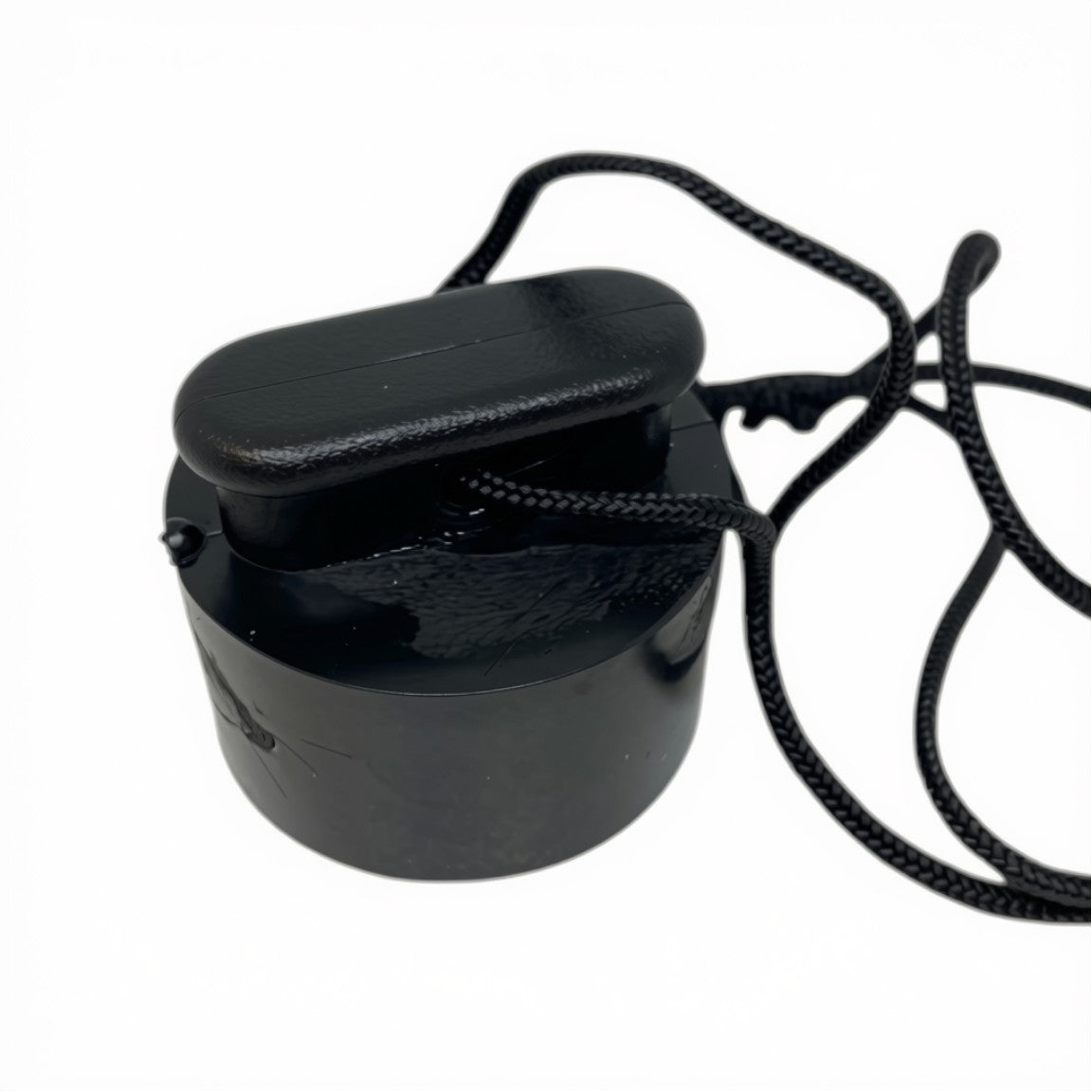 Zodiac Online Shop zwarte rubberen zelflozerstop van 34 mm met bevestigingskoord voor rubberboten