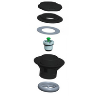 Ventieloverzicht van de nieuwe Zodiac ventielen - half verzonken - zwart