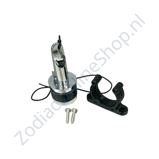Z67070 - zelflozerstop RVS D34 kit inclusief houder en doorvoer